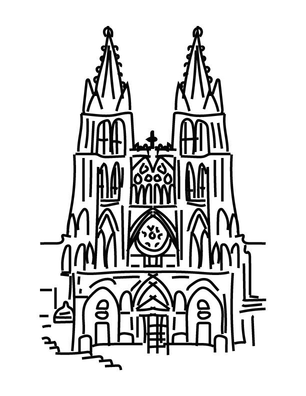 612x792 pillars drawing gothic transparent png clipart free download