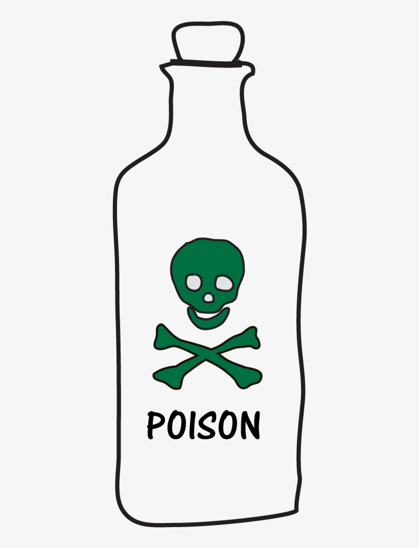 820x1073 Drawing Of Bottle Labeled Poison
