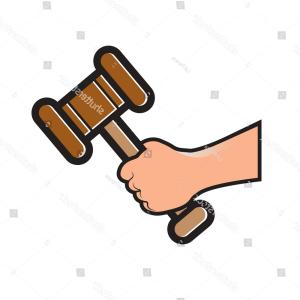 300x300 hand holding gavel hammer isolated on catchsplace