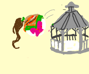 300x250 sailor jupiter falls off a gazebo