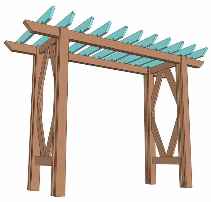 680x653 Simple Diy Pergola
