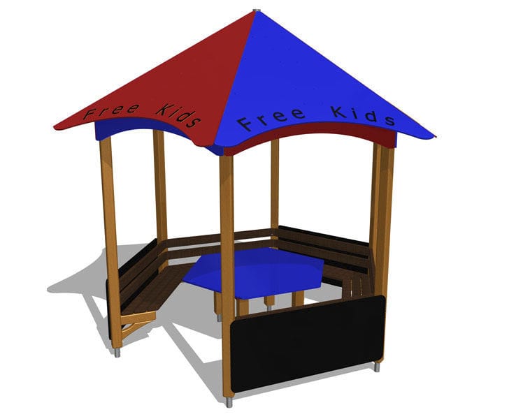 738x600 wooden gazebo for playgrounds
