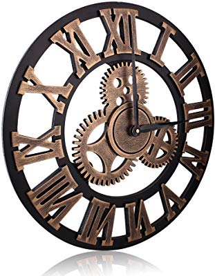311x400 Wall Clock Handmade Wooden Gear Clock Home Kitchen