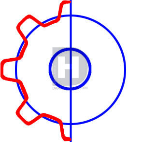 294x293 How To Draw A Gear, Step