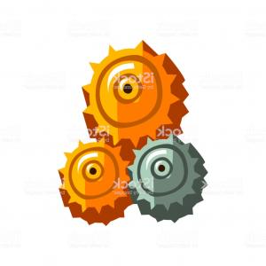 300x300 Stock Illustration Steampunk Gear Collection Set Vintage Gears