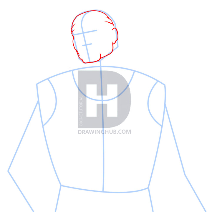 720x720 How To Draw Marcus Fenix, Gears Of War Step