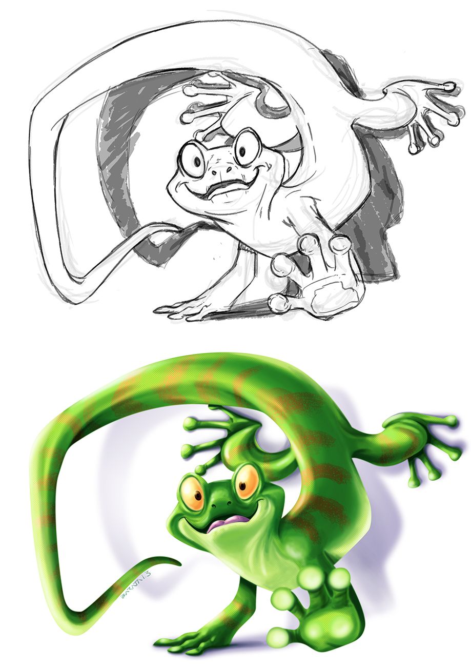 919x1300 Gecko! Illustrating In Cartoon Drawings, Animal Drawings