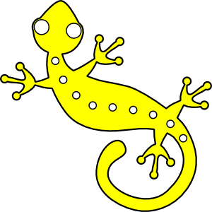 300x300 Gecko Clip Art