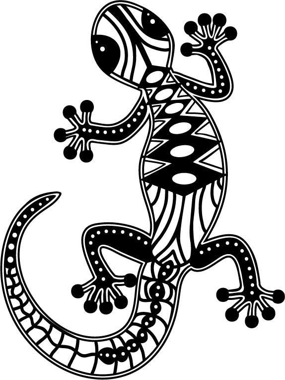 574x764 marabu motiv schablone silhouette climbing gecko stitching