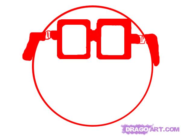 600x451 How To Draw A Smiley Nerd Step