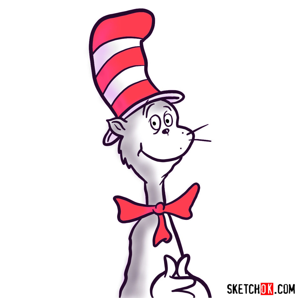 1200x1200 Huge Collection Of 'cat In The Hat Drawing' Download More Than