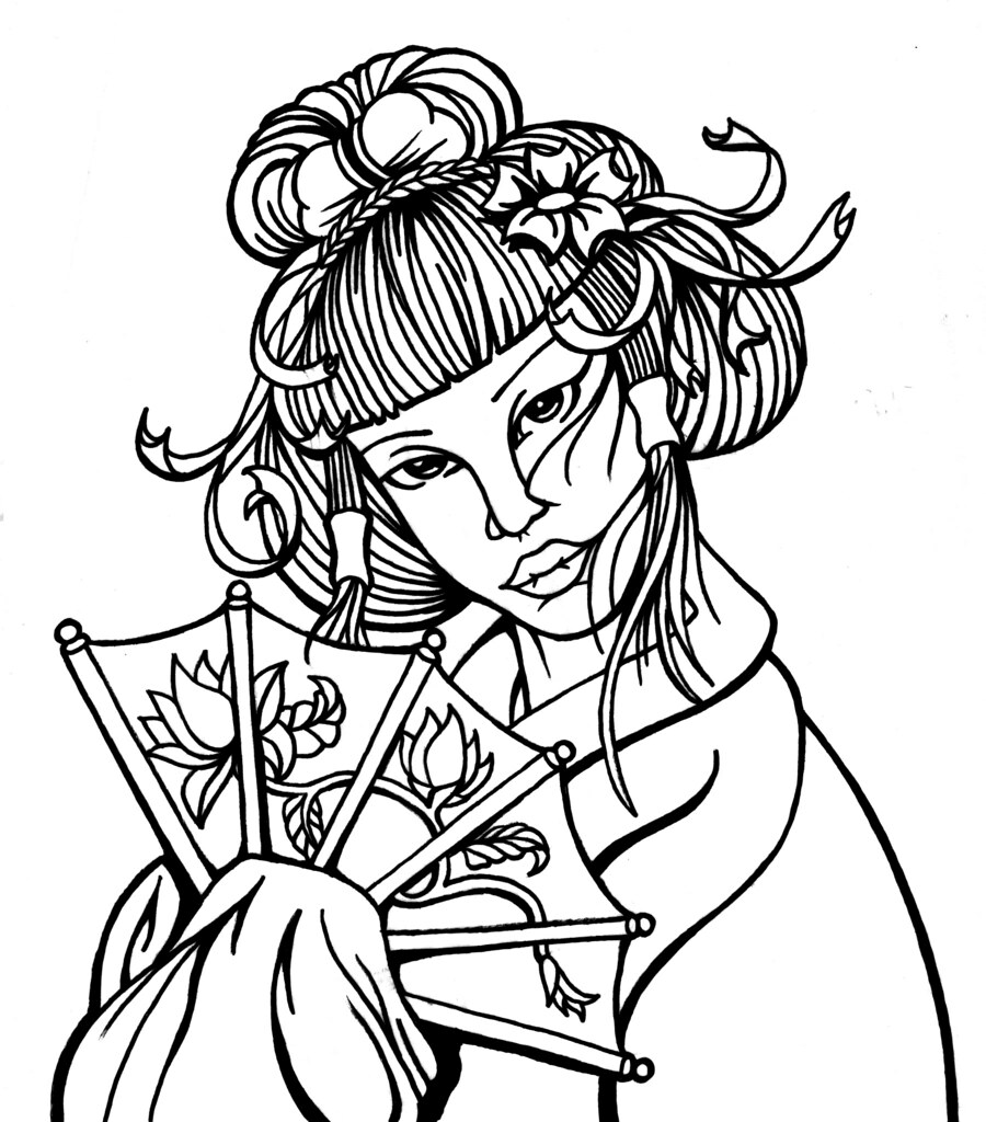 900x1024 Geisha Girl Collaboration With Dawnsoul, A Local