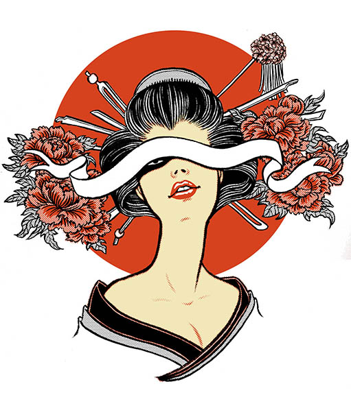 511x595 T Shirt Geisha Good Son