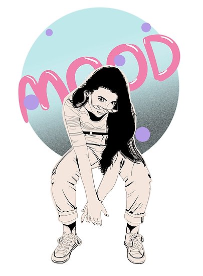 405x550 Emma Chamberlain Mood Fanart Vintage Tumblr Tshirt Posters