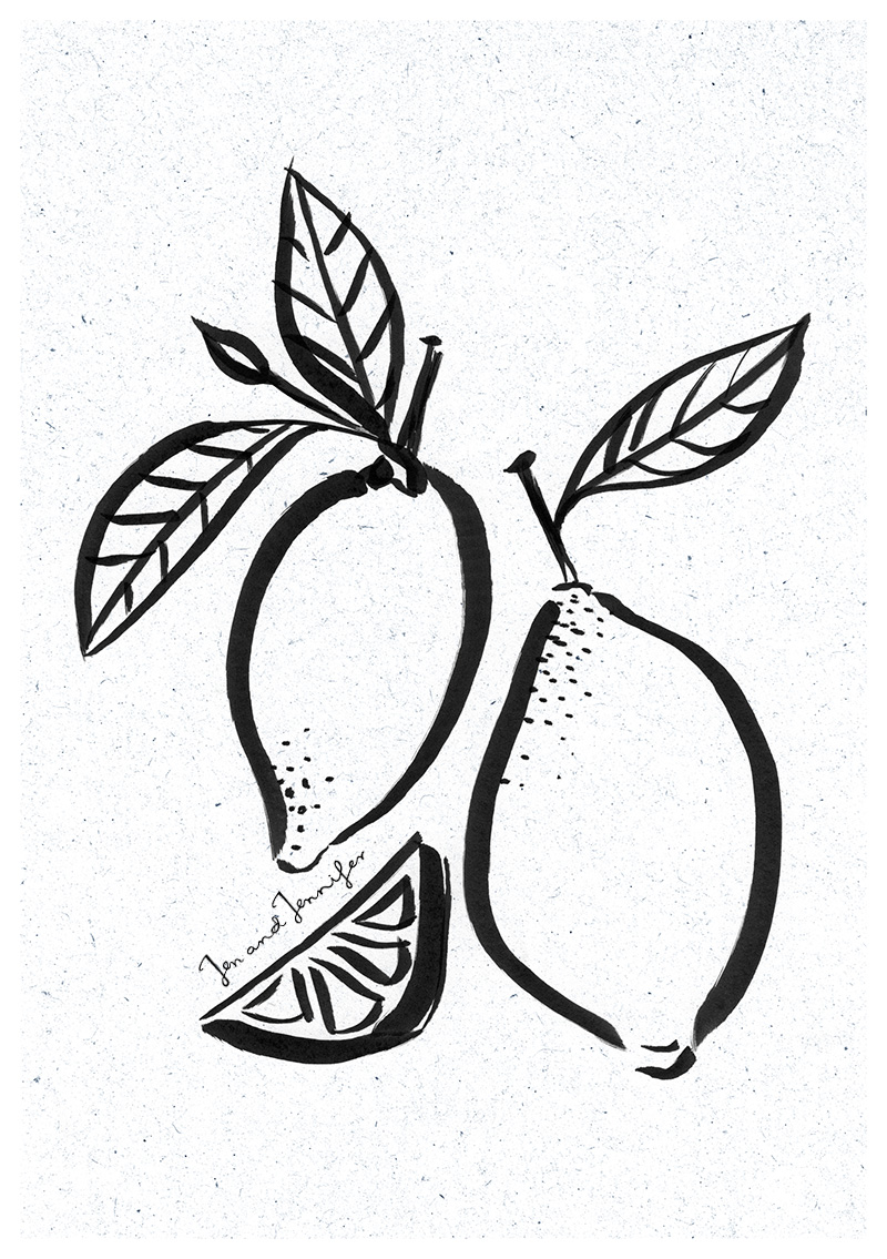 800x1135 ink illustrations jen and jennifer illustration