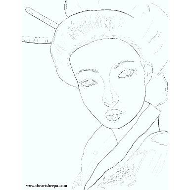 384x384 Geisha Beautiful Art The Art Sherpa, Geisha And Art
