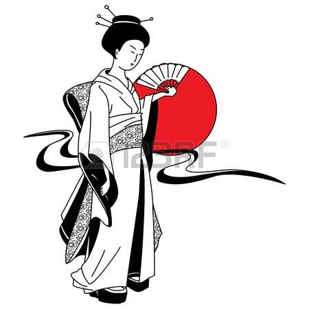 450x450 Japanese Geisha Clipart Collection