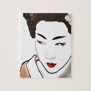 307x307 Geisha Girl Watercolor Gifts On Zazzle Ca