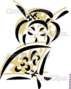 241x300 Geisha Girl With Hand Fan Vector Clip Art