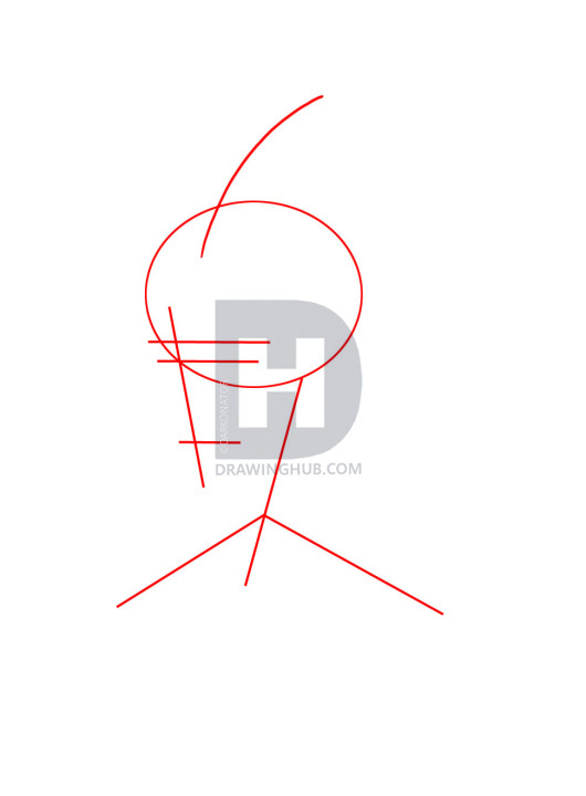 530x720 How To Draw A Geisha Girl, Step