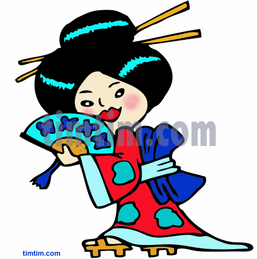 530x534 Free Drawing Of A Geisha Girl From The Category Holidays Tourism