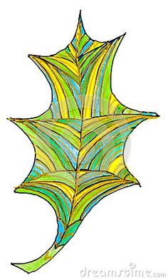 236x393 A Gel Pen Hand Drawn Picture Of Colorful Bouquet Of Leaves