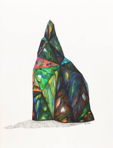 375x492 Multi Colored Gem Drawing