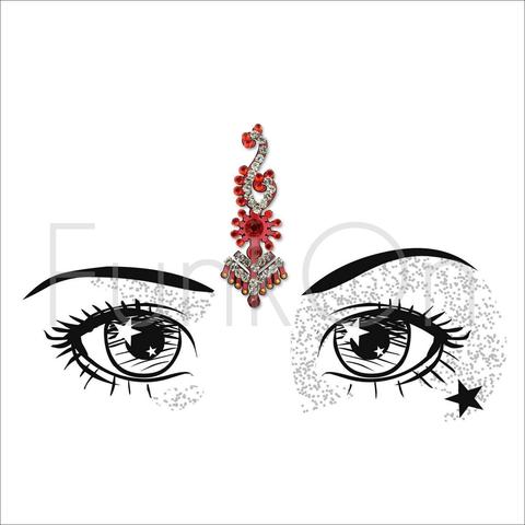 480x480 majestic huge single red bindi festival face gem jewel