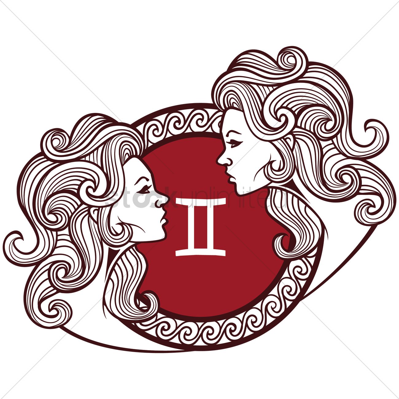 1300x1300 gemini vector image