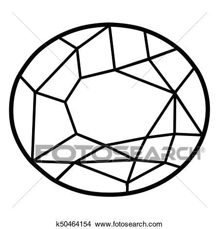 450x470 Gemstone Clipart Outline Clipart Portal