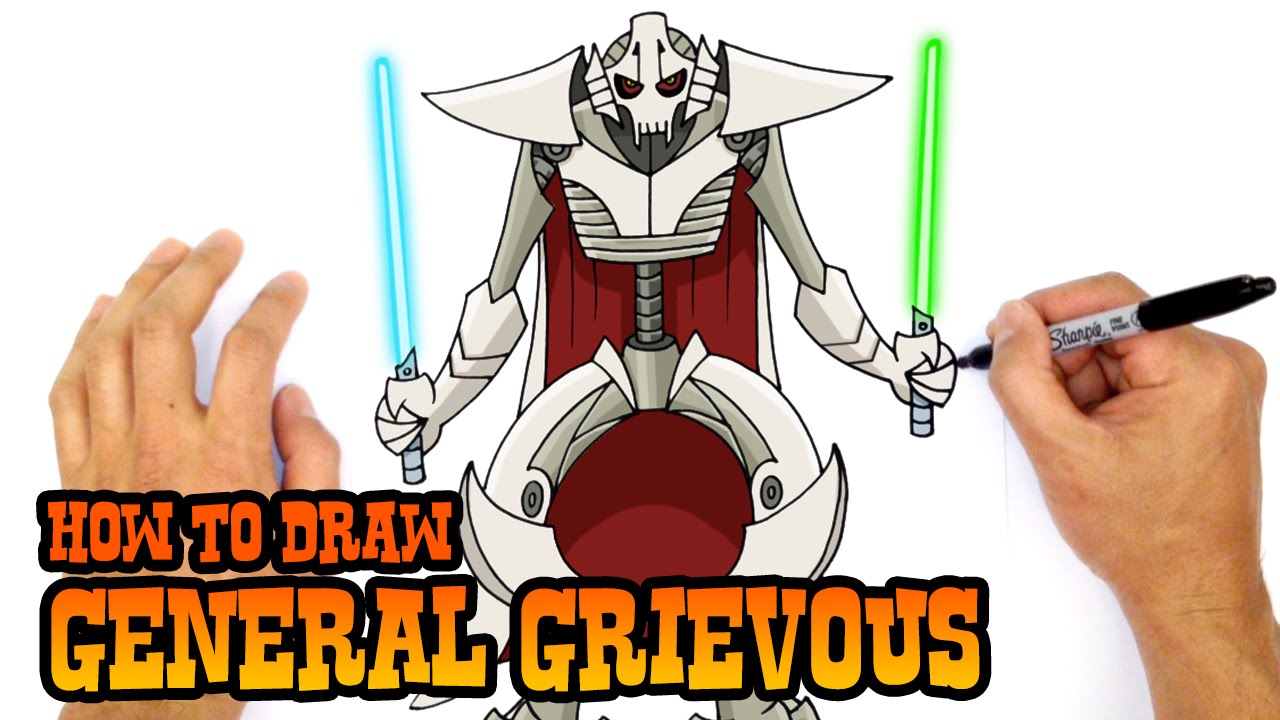 1280x720 How To Draw Star Wars General Grievous