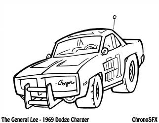 General Lee Car Drawing | Free download on ClipArtMag