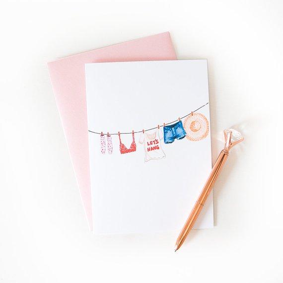 570x570 Let's Hang Greeting Card Mercenary General Store