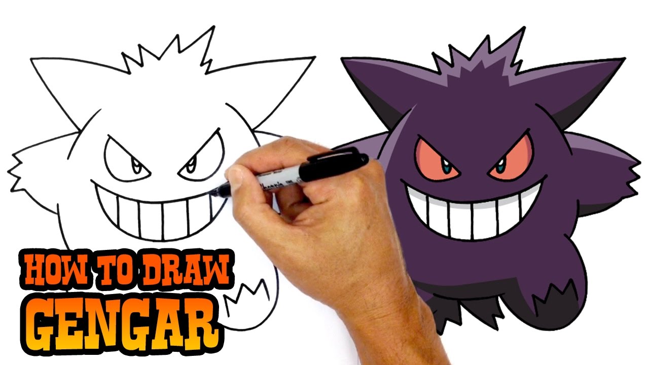 1280x720 how to draw pokemon gengar