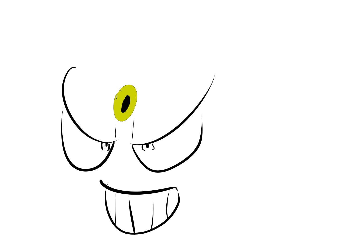 1500x1000 my poor attempt of drawing gengar