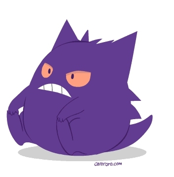 353x358 hello i made a gengar gif, sorta based on this drawing i did gif