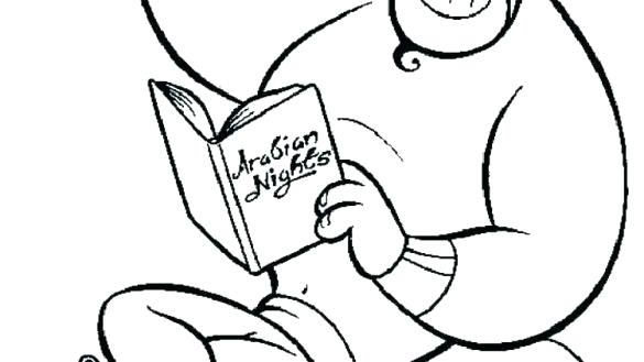 585x329 Genie Aladdin Coloring