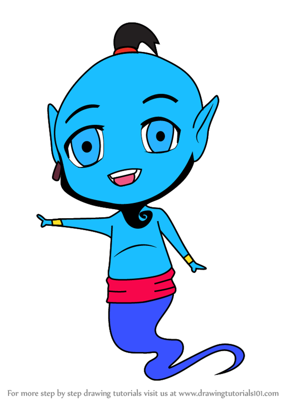 567x800 Learn How To Draw Chibi Genie From Aladdin