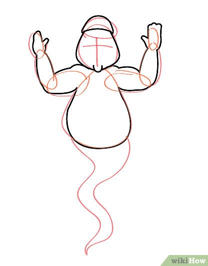 417x533 How To Draw A Genie Lamp