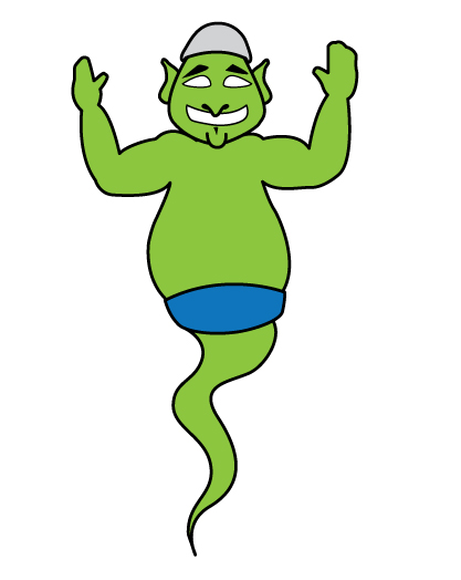 417x524 How To Draw A Genie Lamp