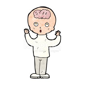 300x300 Cartoon Genius Premium Clipart