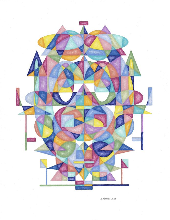 696x900 Geo Cat Series Four Drawing