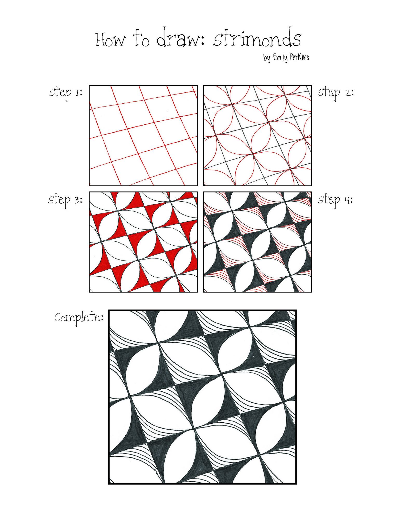 1583x2048 strimonds in geo patterns tutorials zentangle patterns