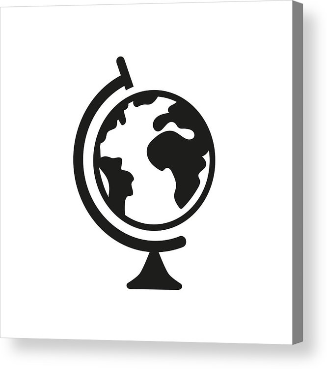 666x750 Globe For Geography Classroom Icon Acrylic Print