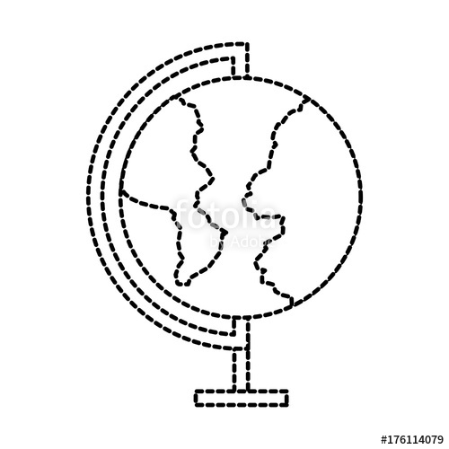 500x500 School Globe World Map Geography Study Stock Image And Royalty