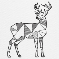 190x190 Deer Geometric Polygon Gift Idea Hipster Animal Trucker Cap