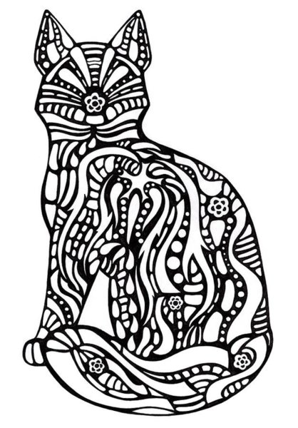 418x600 Geometric Animals Drawings Fine Art America