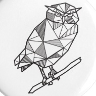 190x190 Owl Geometric Hipster Modern Gift Idea Animal Small Buttons