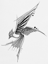 190x256 Mandala Bird Geometric Graphic Art Tattoo Bird Apron Spreadshirt