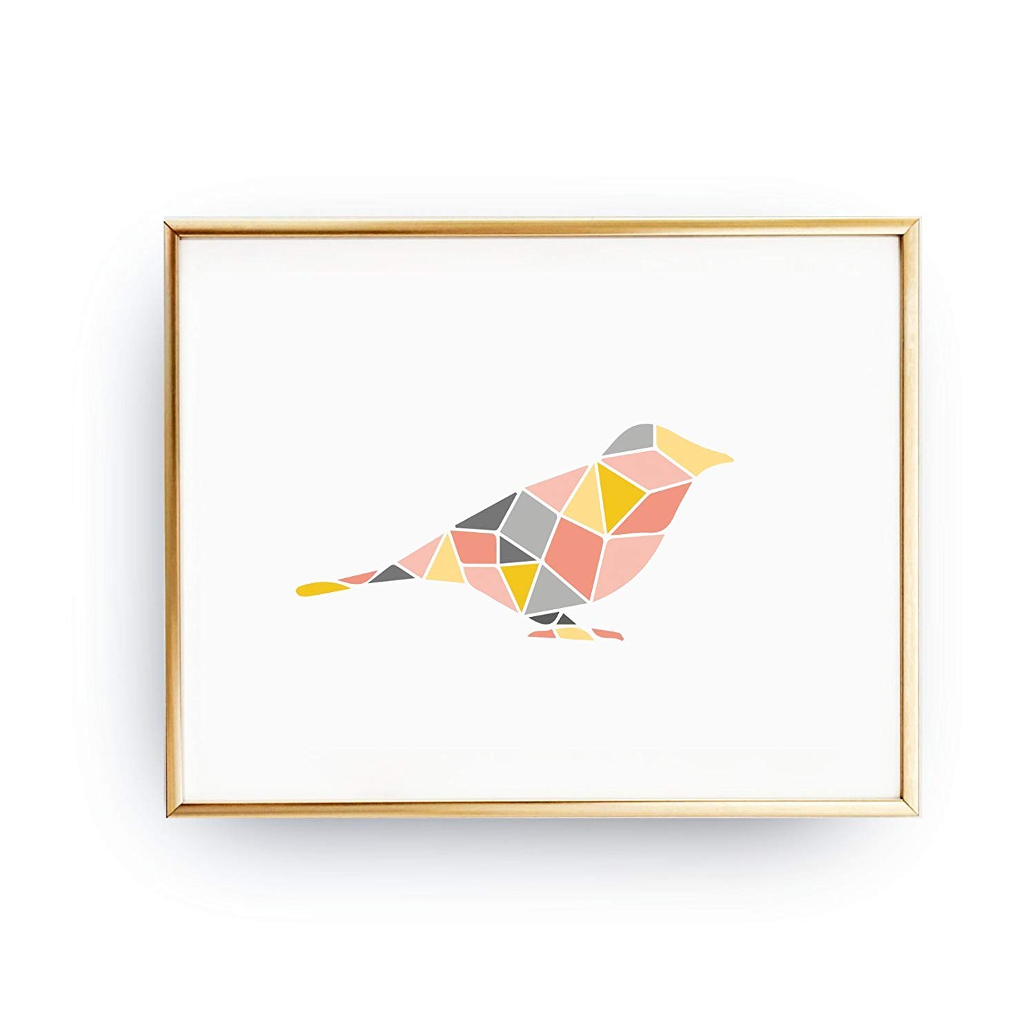 geometric bird drawing